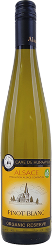 Hunawihr Pinot Blanc Organic Reserve ja kurpitsapolenta