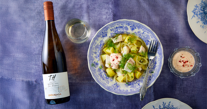 Helppo kalapata resepti ja chileläinen Undurraga T.H. Riesling