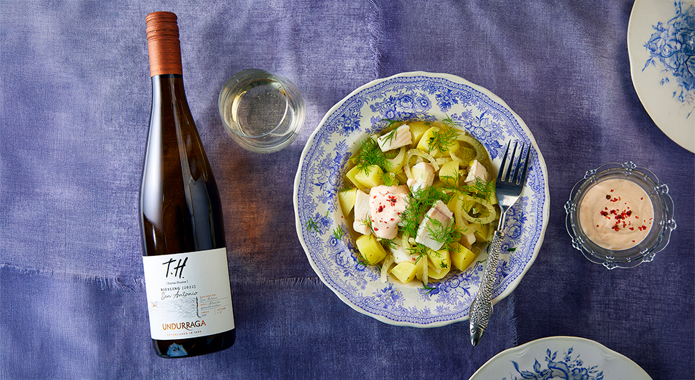 Helppo kalapata resepti ja chileläinen Undurraga T.H. Riesling