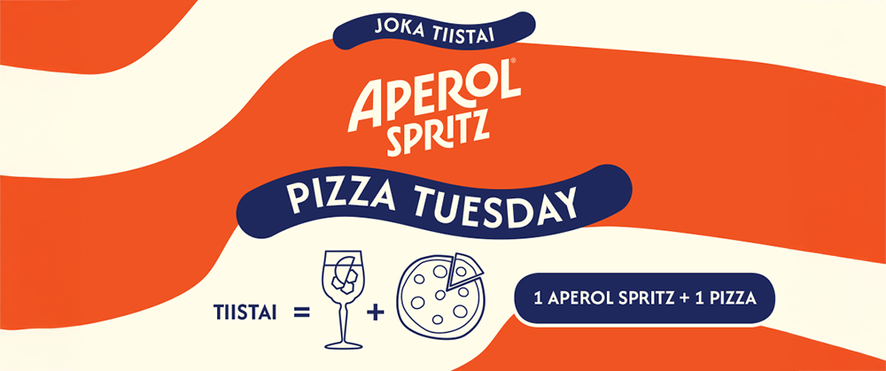 Aperol Spritz PizzaTuesday Pizza Tuesday ja Aperol